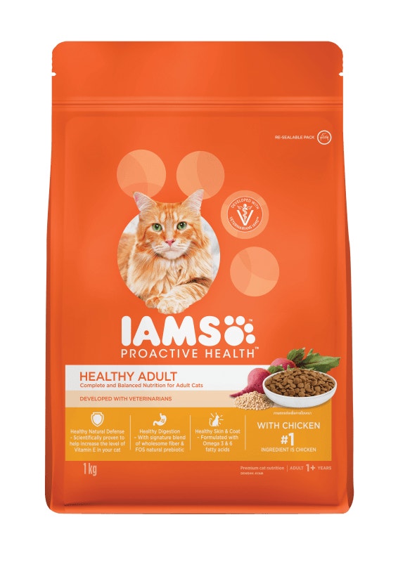 IAMS PROACTIVE HEALTH HEALTHY ADULT WITH CHICKEN 6x1kg - 1