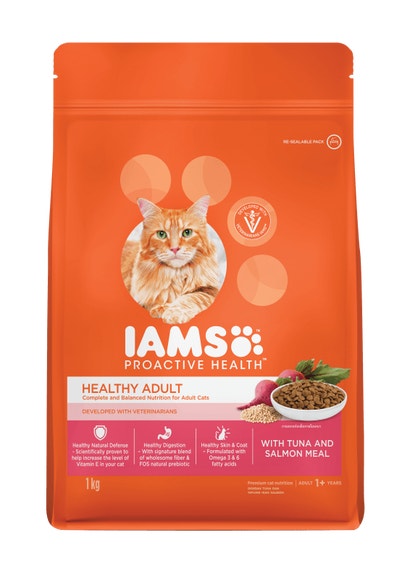IAMS PROACTIVE HEALTH  HEALTHY ADULT WITH TUNA AND SALMON MEAL